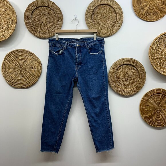 Old Navy Button Fly High Waist High Rise OG Straight Leg Jeans Plus Size 16 - Picture 1 of 7